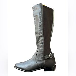 COACH Liza Riding Boots Black Leather Size 9